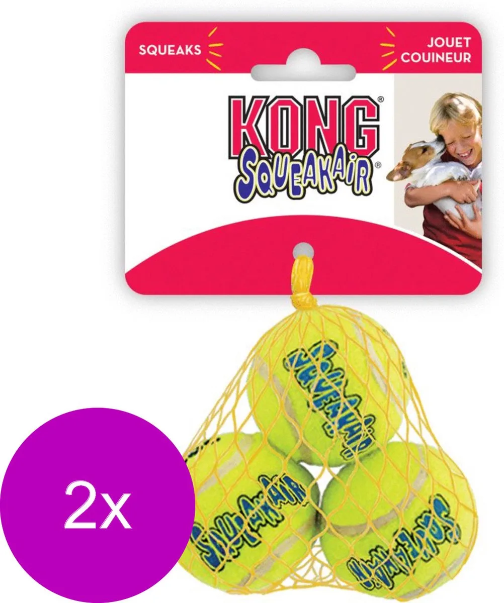 air tennisbal extra small - 2 st à 3 st van KONG in Geel – productfoto