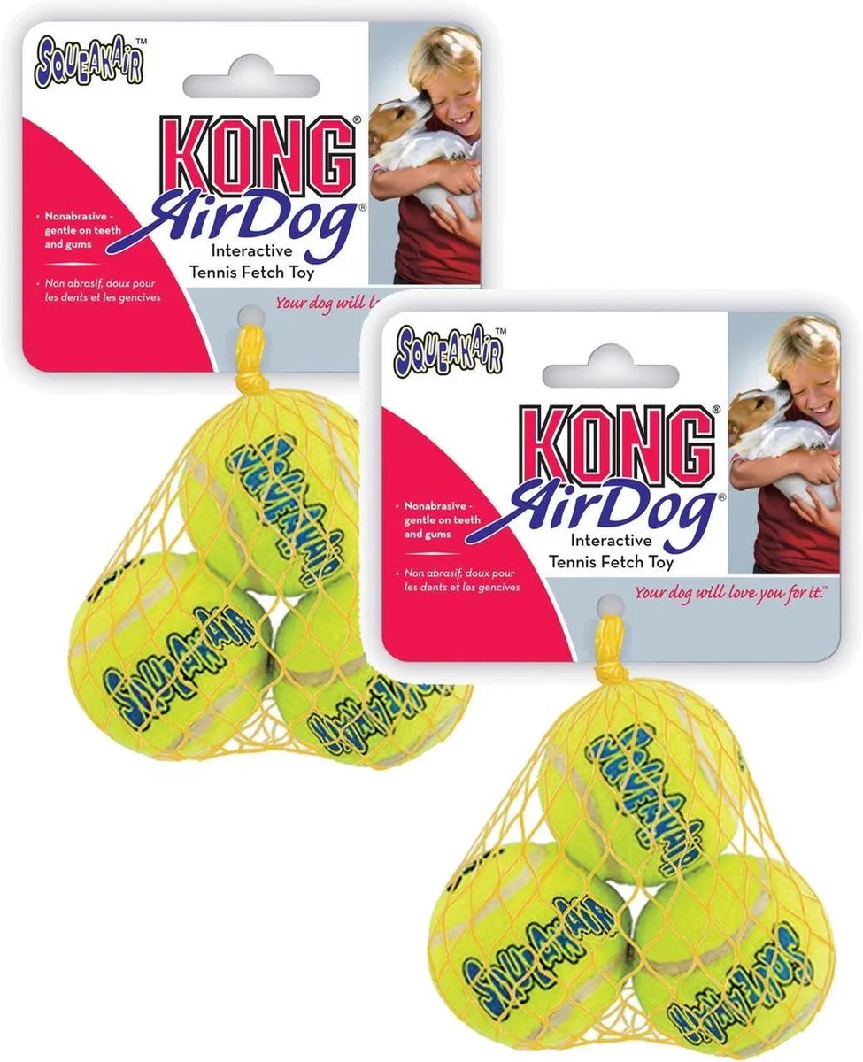 air tennisbal small - 2 st à 3 st van KONG in Geel – productfoto