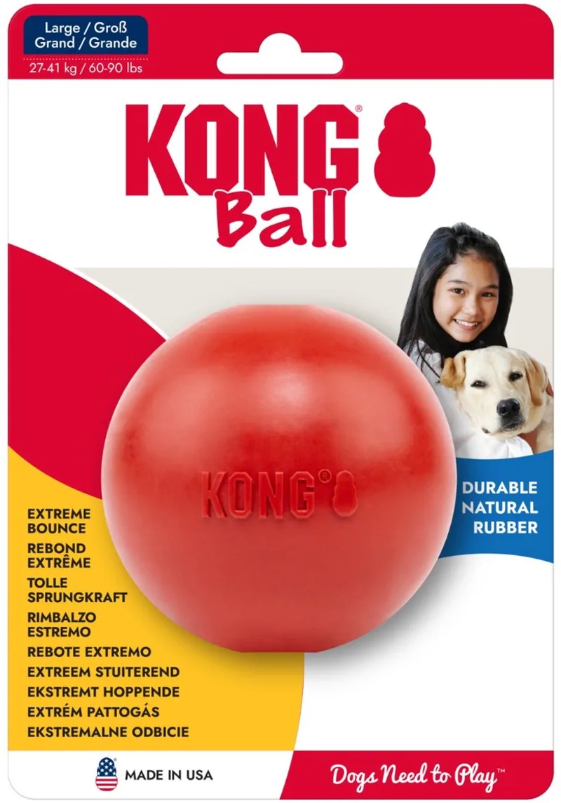 Ball With Hole - Hondenspeelgoed - Large by KONG in Red – product photo