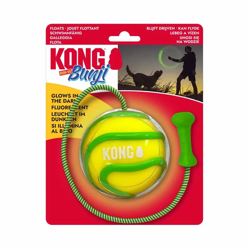Bunji High-viz Ball Hondenspeeltje Geassorteerd von KONG – Produktfoto
