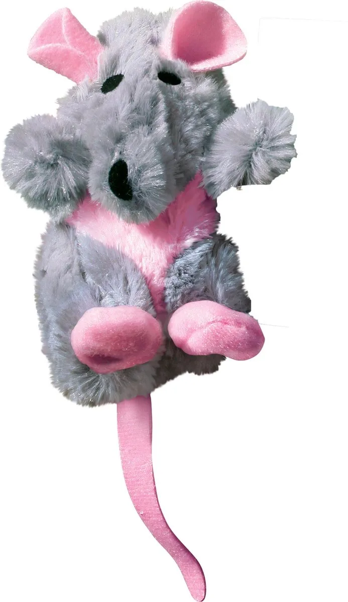 Catnip Rat – Kattenspeeltjes – Kattenkruid – 14cm de KONG en Gris – photo produit 1 sur 2