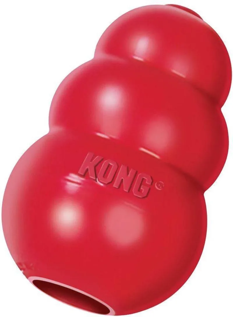 Classic - Snackbal Honden Speelgoed - Rubber - 10.16cm - Rood - Maat L by KONG in Rood XL – product photo