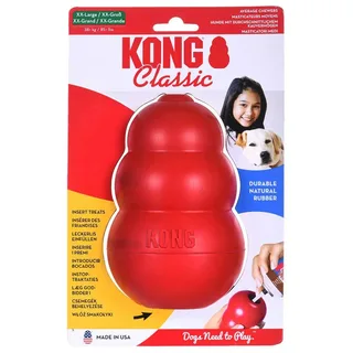 Classic - Snackbal Honden Speelgoed - Rubber - 15.2cm - Rood - Maat XXL by KONG in Rood XXL – product photo 4 of 4