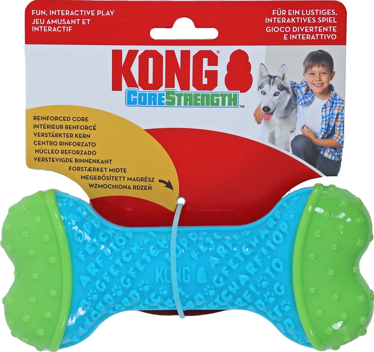 corestrength bone 18x7,5x4 cm de KONG en Bleu – photo produit