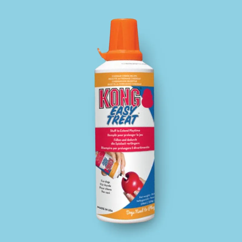 Easy Treat Cheddar Kaas | Smeerbare Hondensnack Vulling in Spuitbus de KONG en Multicolore – photo produit