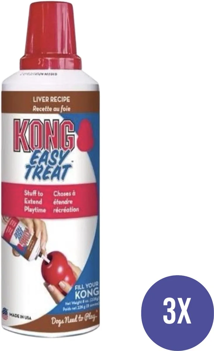 Easy Treat Lever | Smeerbare Hondensnack Vulling in Spuitbus de KONG – photo produit