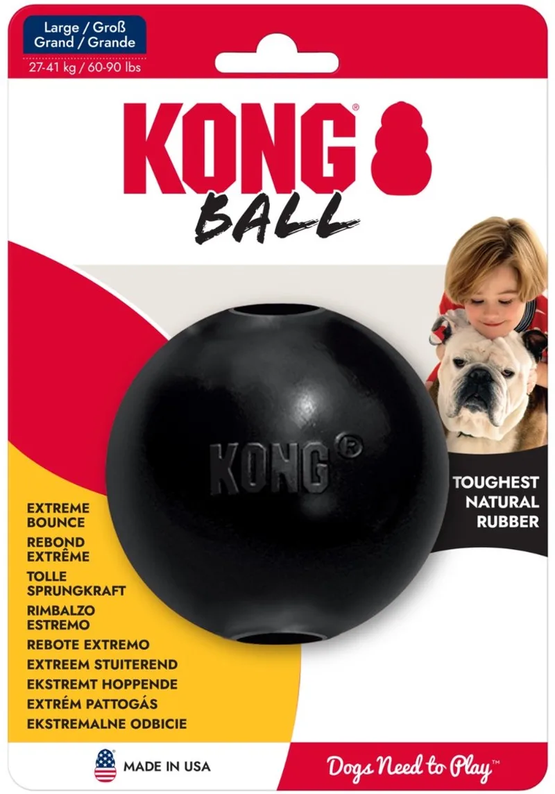 Extreme Ball - Hondenspeelgoed - Large von KONG in Schwarz – Produktfoto