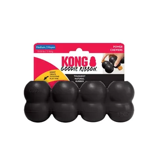 Extreme Goodie Ribbon - Hondenspeelgoed - M de KONG en Noir – photo produit 2 sur 2