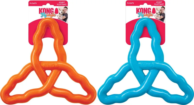 Flyangle Hondenspeelgoed Assorti | Duurzaam Trekspeelgoed fra KONG i Blå – produktbillede