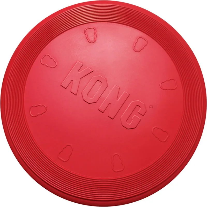 Flyer Frisbee - Hondenspeelgoed - Ø25 cm de KONG en Rouge – photo produit