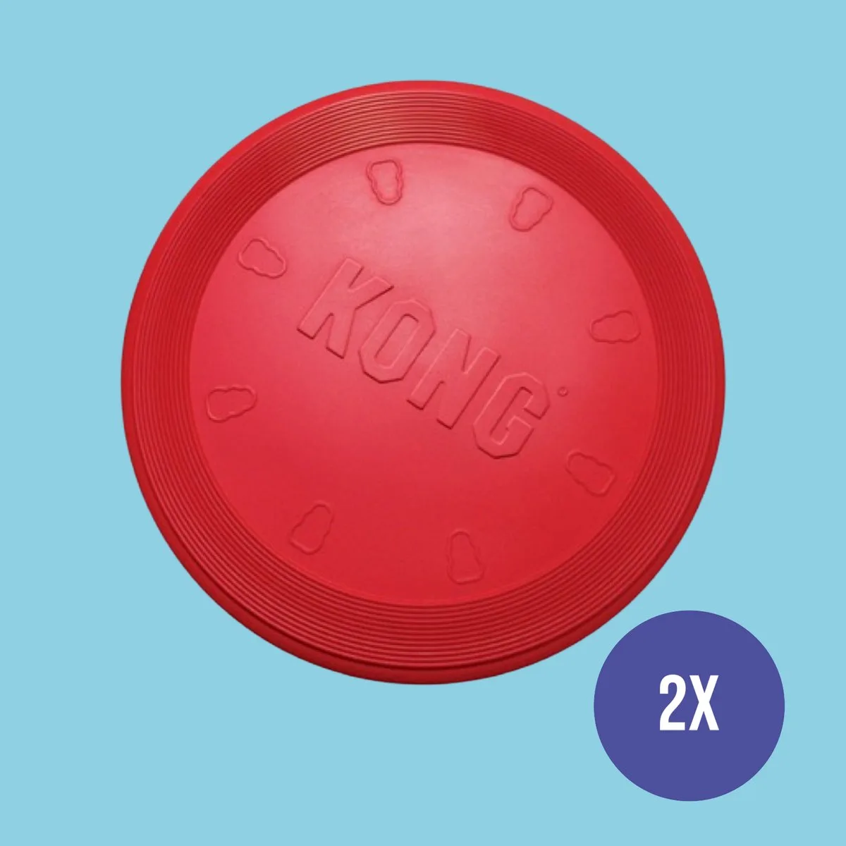 Flyer Hondenfrisbee van KONG in Rood – productfoto