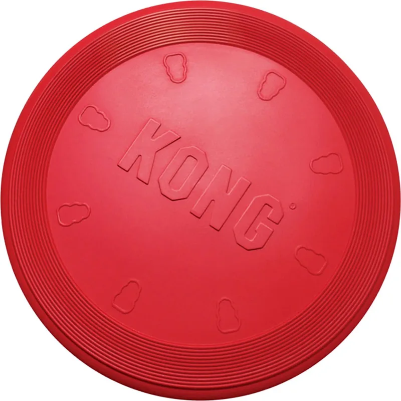 Flyer S - Kauwspeelgoed - 254 mm x 176 mm x 18 mm von KONG in Rot – Produktfoto