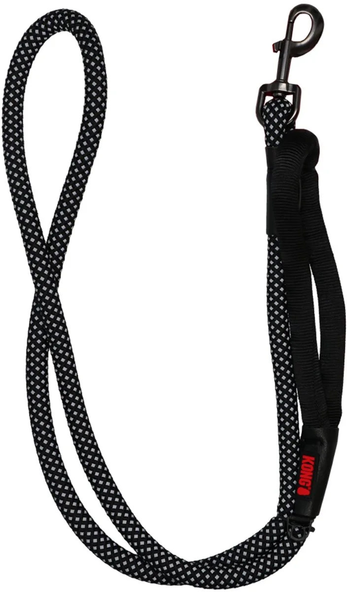 hondenriem retriever touw - 1,5 mtr by KONG in Black – product photo