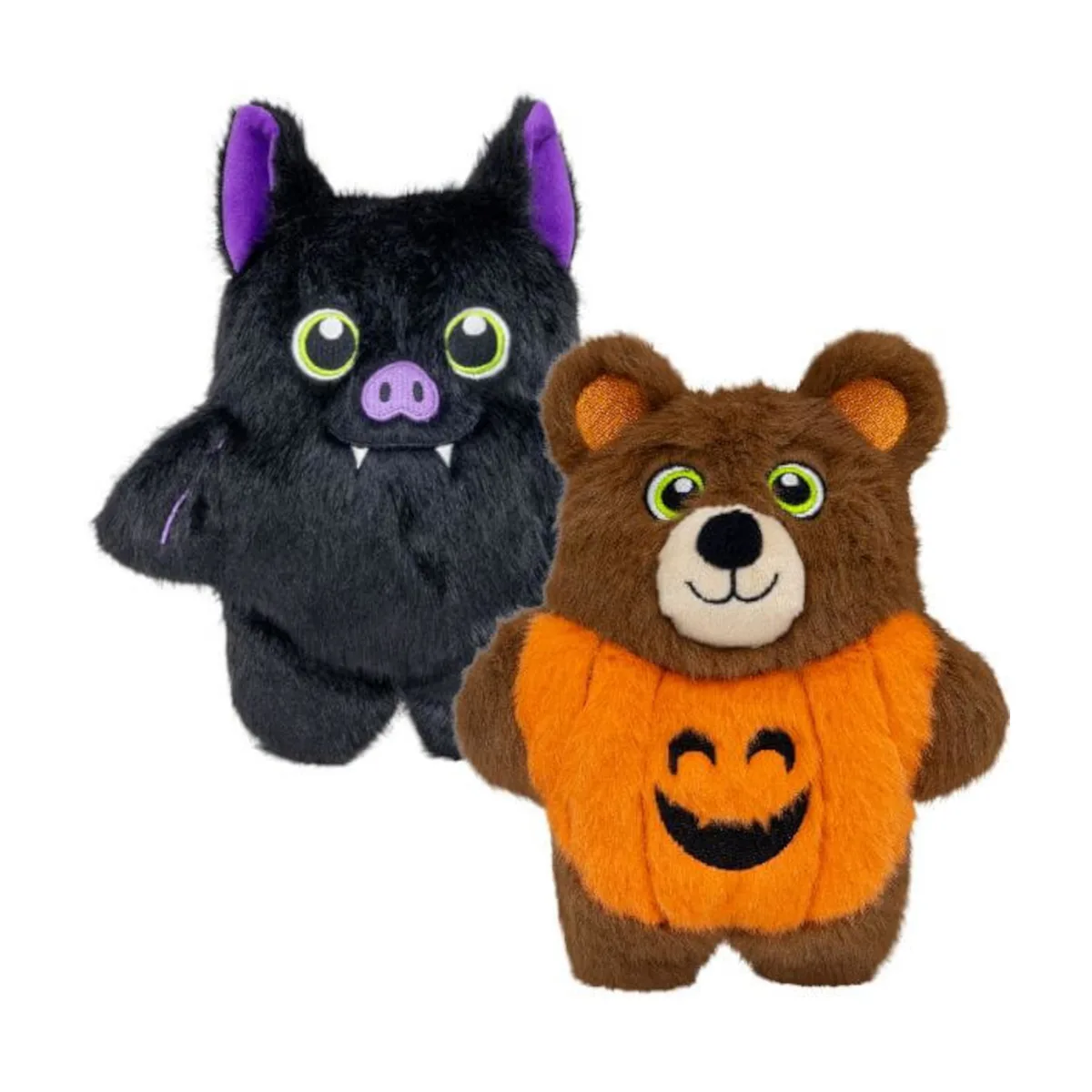 Hondenspeelgoed Snuzzles Halloween Vleermuis & Beer ca. 21x19x10 cm van KONG – productfoto