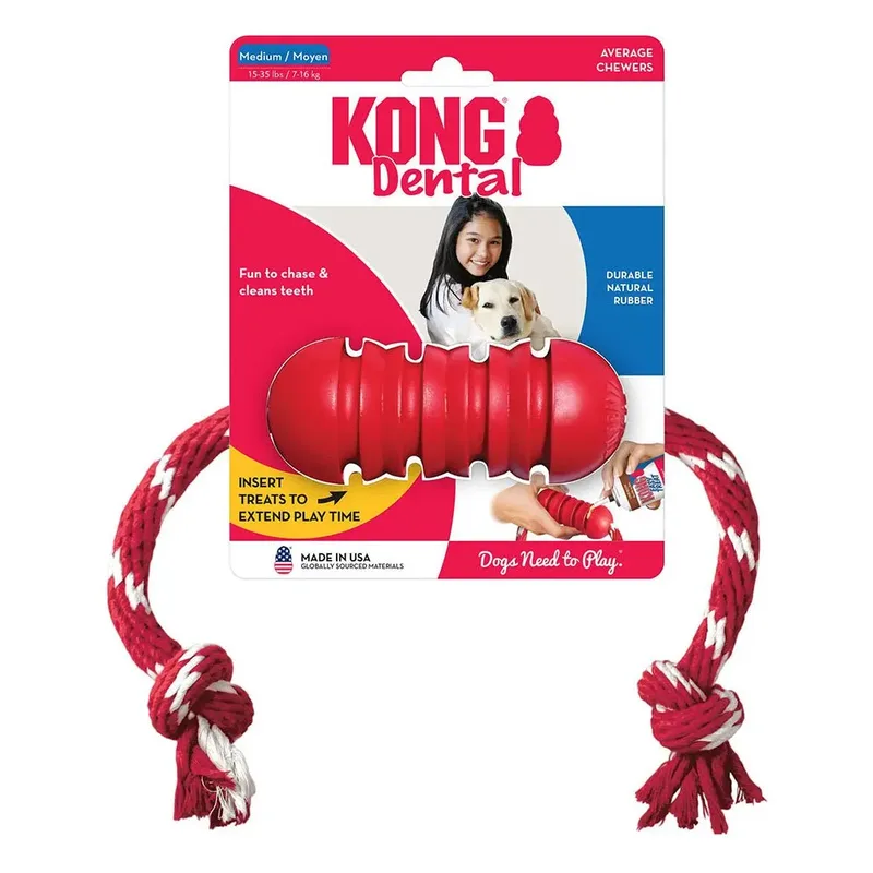 Tandspeelgoed Met Touw van KONG – productfoto