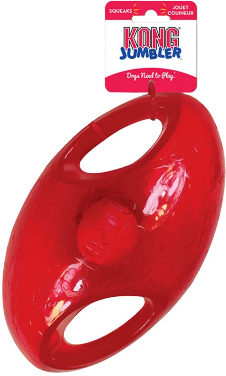Jumbler Football - hondenspeelgoed - L-Xl - Assorti - Ø23 cm von KONG in Lila – Produktfoto