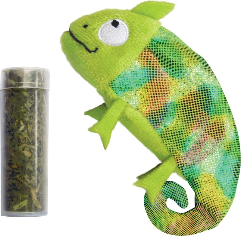 Kameleon Met Catnip Hervulbaar by KONG in Green – product photo