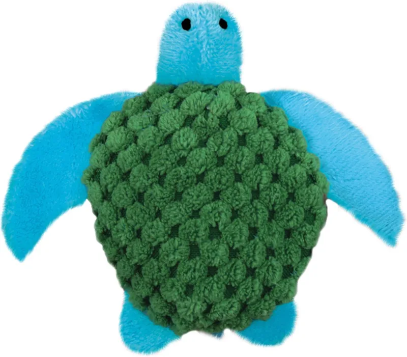 Kat Catnip Turtle - Kattenkruid - 16.5 cm x 9.5 cm x 4 cm - Groen/Blauw by KONG in Multicolour – product photo