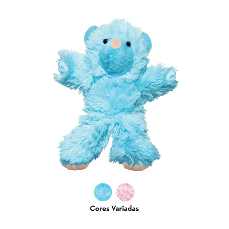 Kat kitten teddy bear - Speelmuis - 168mm x 94mm x 34mm - Roze by KONG in Blue – product photo 3 of 4