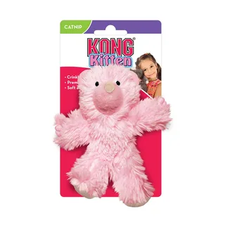 Kat kitten teddy bear - Speelmuis - 168mm x 94mm x 34mm - Roze by KONG in Blue – product photo 4 of 4