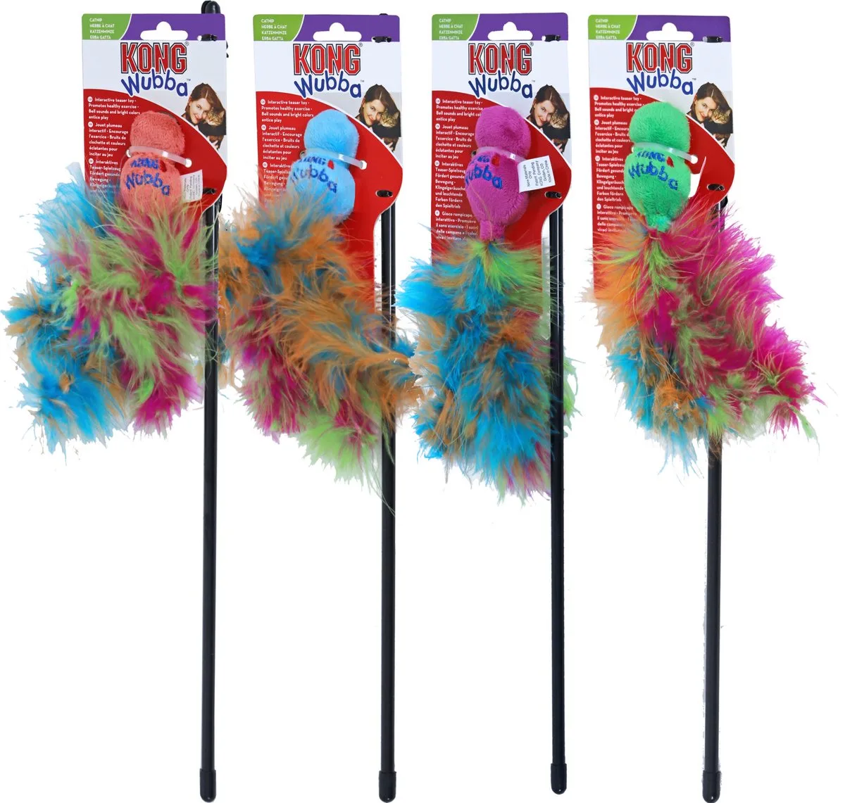 Kat Wubba Boa Hengel - Kattenspeelgoed - 45,5 x 4 x 4 cm de KONG – photo produit