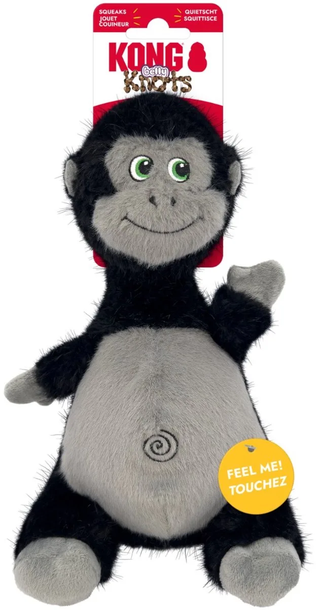 Knots Belly Gorilla - Knuffel - Zwart M/L van KONG in Mix – productfoto