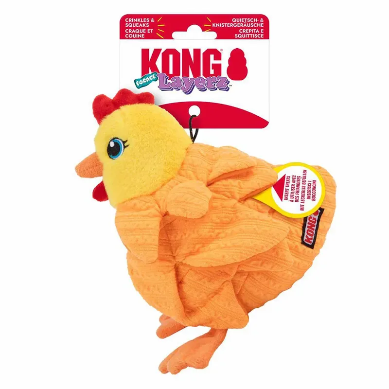 Layerz Forage Hen Hondenspeeltje von KONG – Produktfoto