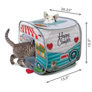 Play Spaces Camper - Kattenspeelgoed fra KONG i Blå – produktbillede 2 af 4