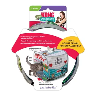 Play Spaces Camper - Kattenspeelgoed fra KONG i Blå – produktbillede 3 af 4