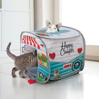 Play Spaces Camper - Kattenspeelgoed fra KONG i Blå – produktbillede 4 af 4