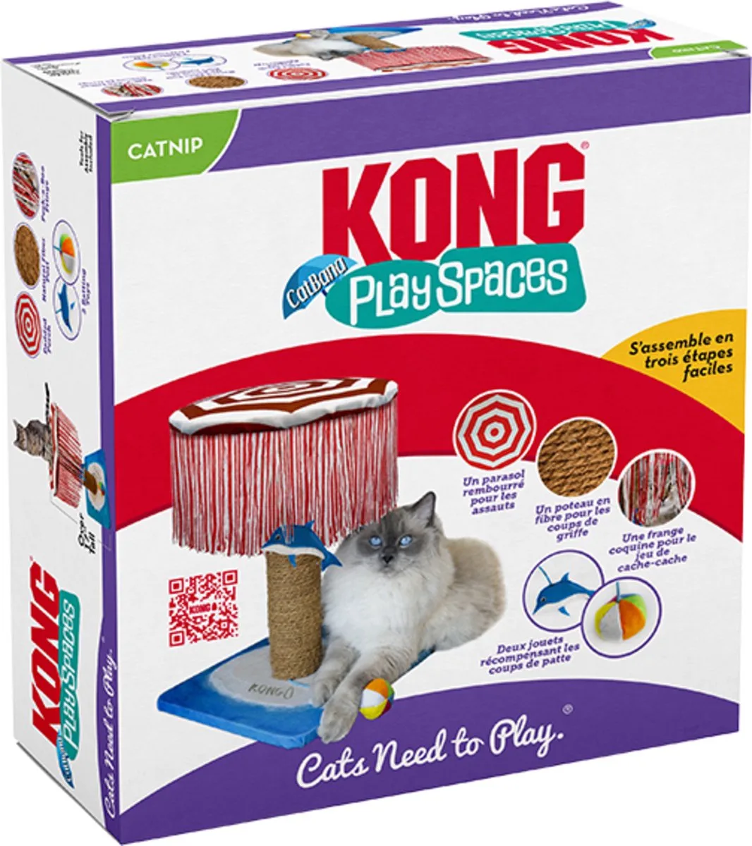 Play Spaces Catbana 30,5X30,5X43 CM de KONG en Bleu – photo produit