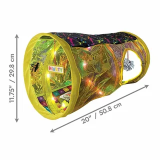 Play Spaces Rave Cave - Kattenspeelgoed - 29.85x29.85x50.8 cm Multi-Color de KONG en Jaune – photo produit 2 sur 3
