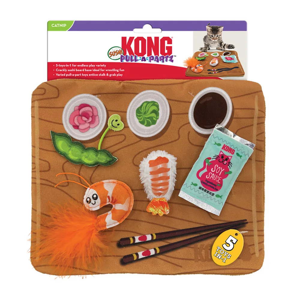 Pull-A-Partz Kattenspeelgoed Sushi de KONG – photo produit