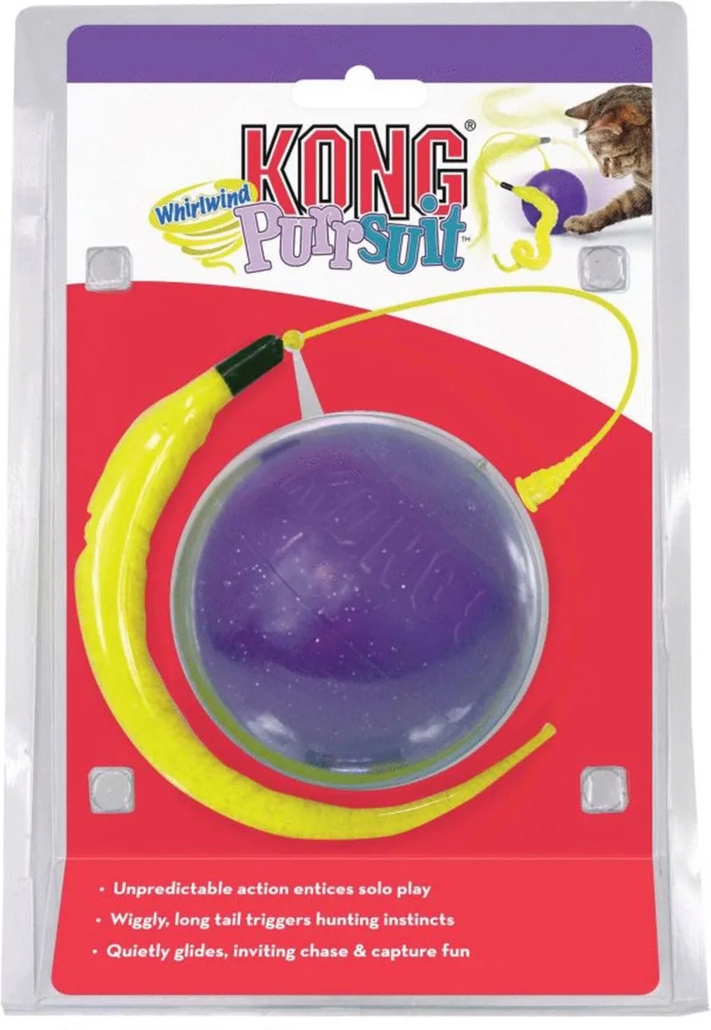Purrsuit Whirlwind - Kattenspeeltje Bewegend - Paars by KONG in Blue – product photo