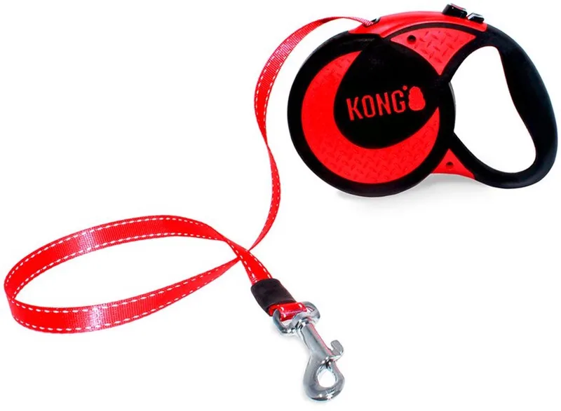 Retractable Leash Ultimate von KONG in Rot – Produktfoto