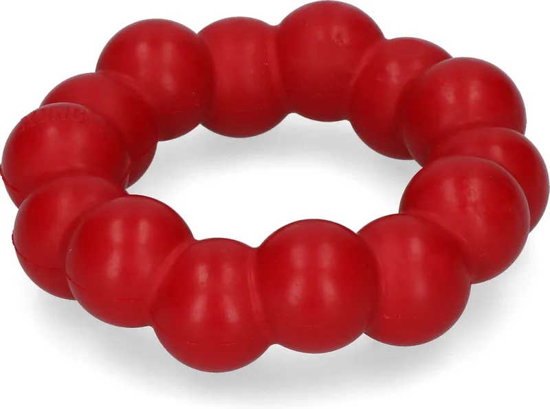 Ring - Honden Speelgoed - 11 x 3 cm - Medium/Large by KONG in Red – product photo