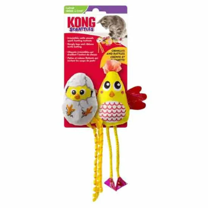 Scrattles Chicken Hondenspeeltje von KONG – Produktfoto