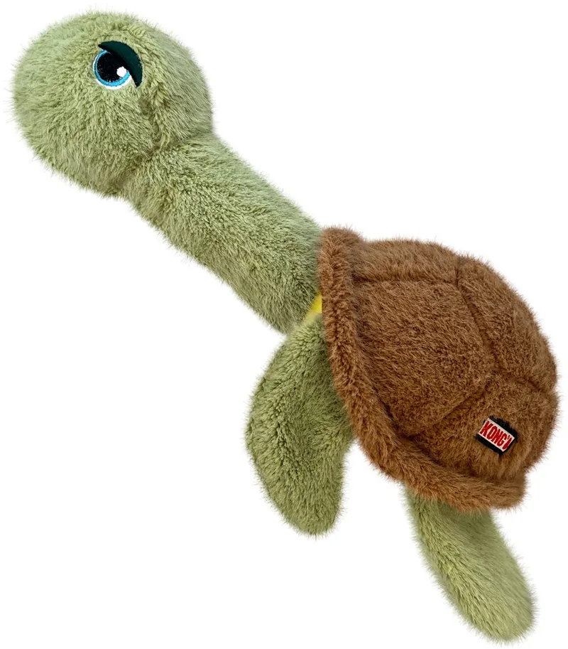 Scruffs Turtle - Hondenspeelgoed - Medium/Large de KONG en Vert – photo produit