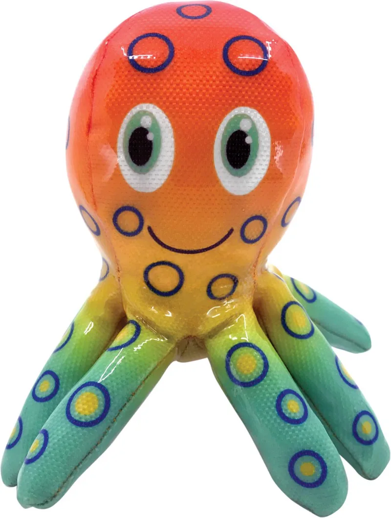 Shieldz Tropics Ocuopus - Hondenspeelgoed - Oranje von KONG in Blau – Produktfoto