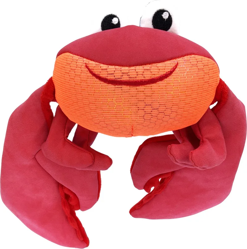 Shimmy Shakers – Interactief Pluche Hondenspeelgoed, Rood by KONG in Krab – product photo