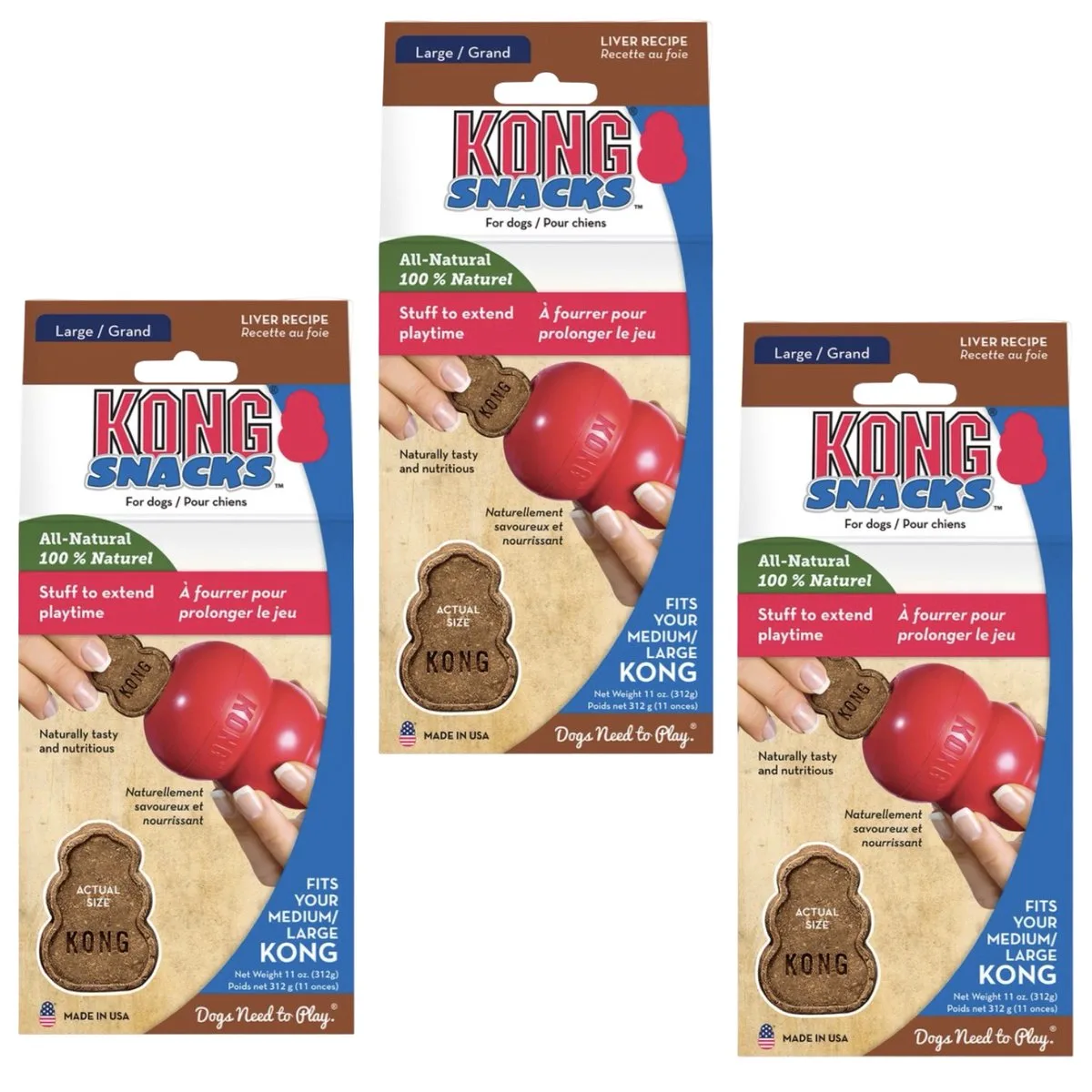 Snacks Met Leversmaak från KONG – produktbild