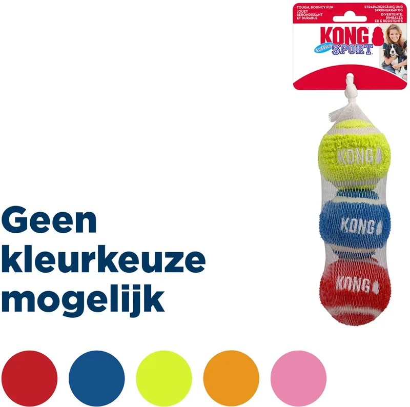 Sport Softies Balls - Hondenspeelgoed - 3 stuks Medium fra KONG i Assorti – produktbillede