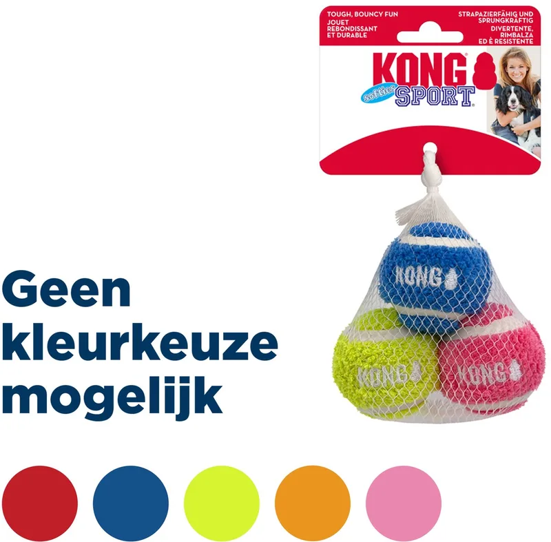 Jouet Pour Chien Sport Softies Balls 3 Pièces de KONG en Multicolore – photo produit