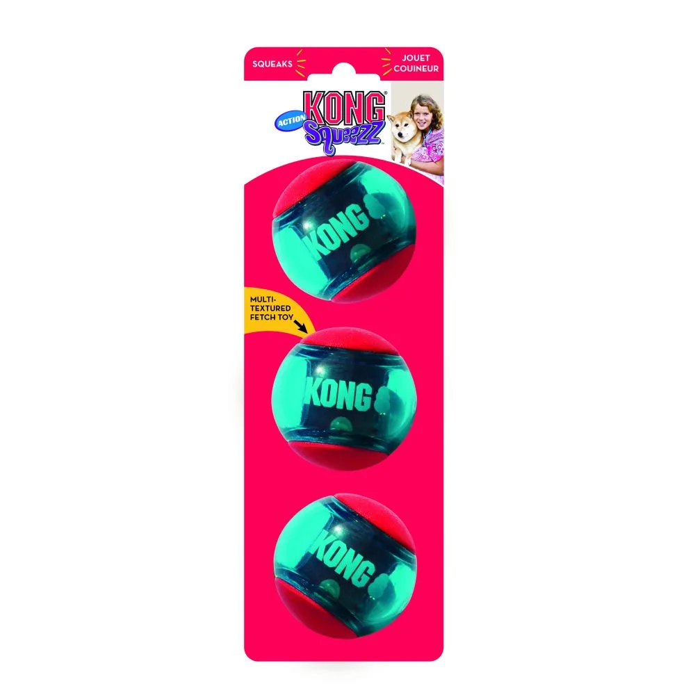 Squeezz Actie Bal M: Øca.6cm Hondenspeelgoed de KONG – photo produit
