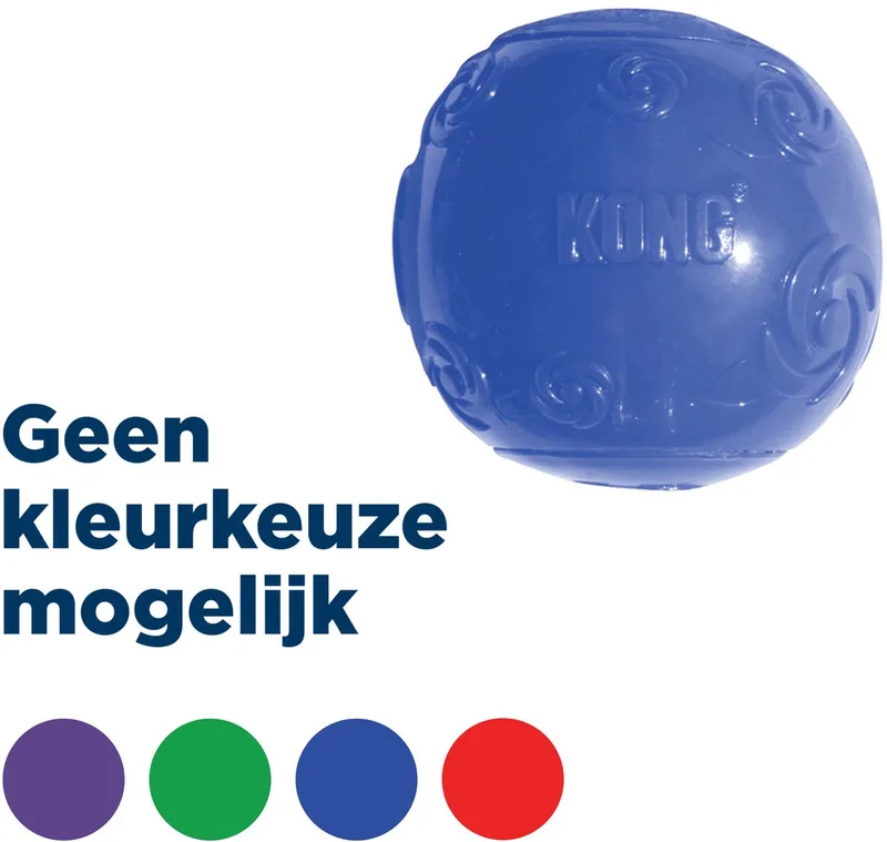 Squeezz Ball - Hondenspeelgoed - Assorti - M - Ø6 cm de KONG en Bleu – photo produit
