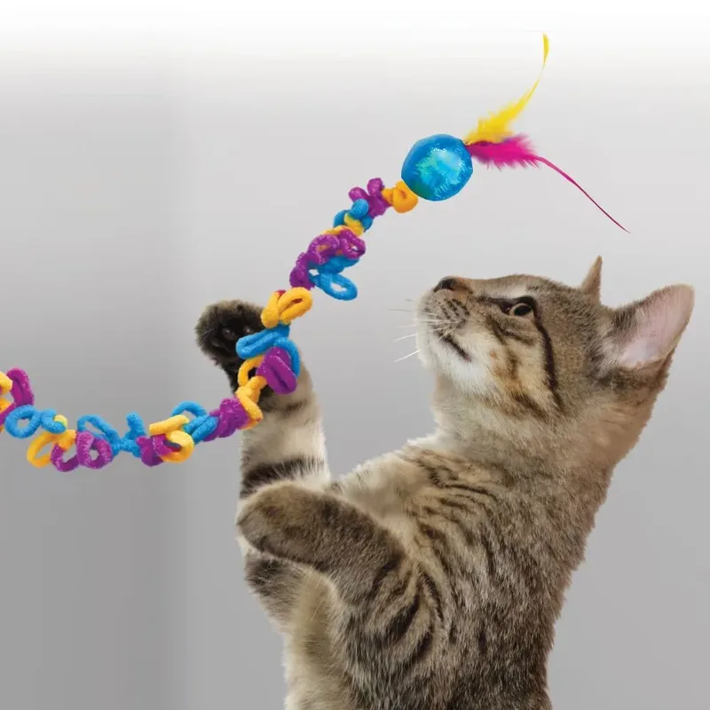 Teaser Loopz - Kattenspeelgoed - 14 cm von KONG in Blau – Produktfoto 3 von 3