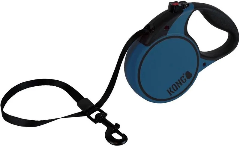 Terrain Rollijn – Hondenriem – Met remsysteem - Tot 20 kg - S - 5 Meter by KONG in Blue – product photo