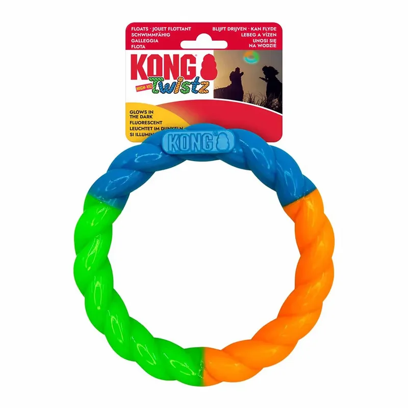 Twistz High-viz Ring Hondenspeeltje von KONG – Produktfoto