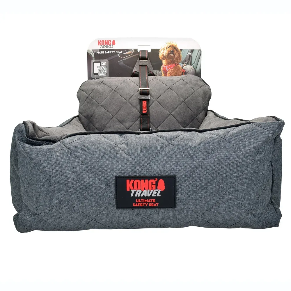 Ultieme autostoel met veiligheidslijn Gr.M: 51x65x21cm hond de KONG – photo produit