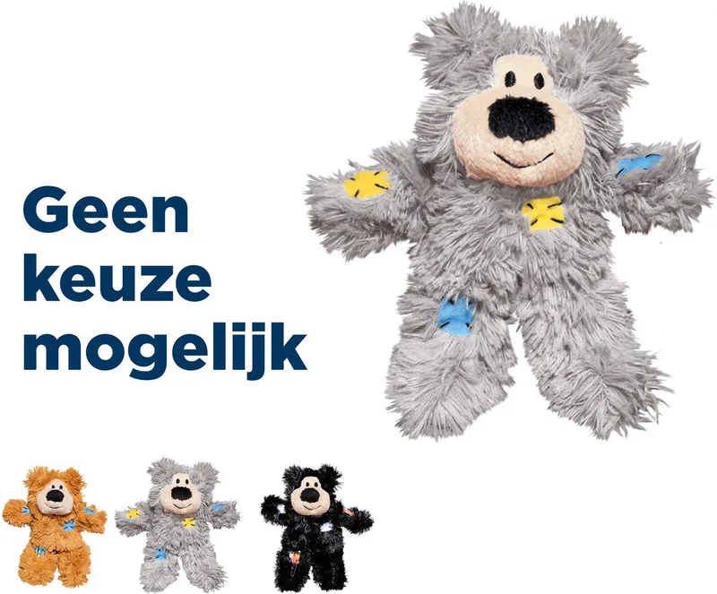 Wild Knots Beer - Hondenspeelgoed - S - 18 x 14 x 8 cm von KONG in Assorti – Produktfoto